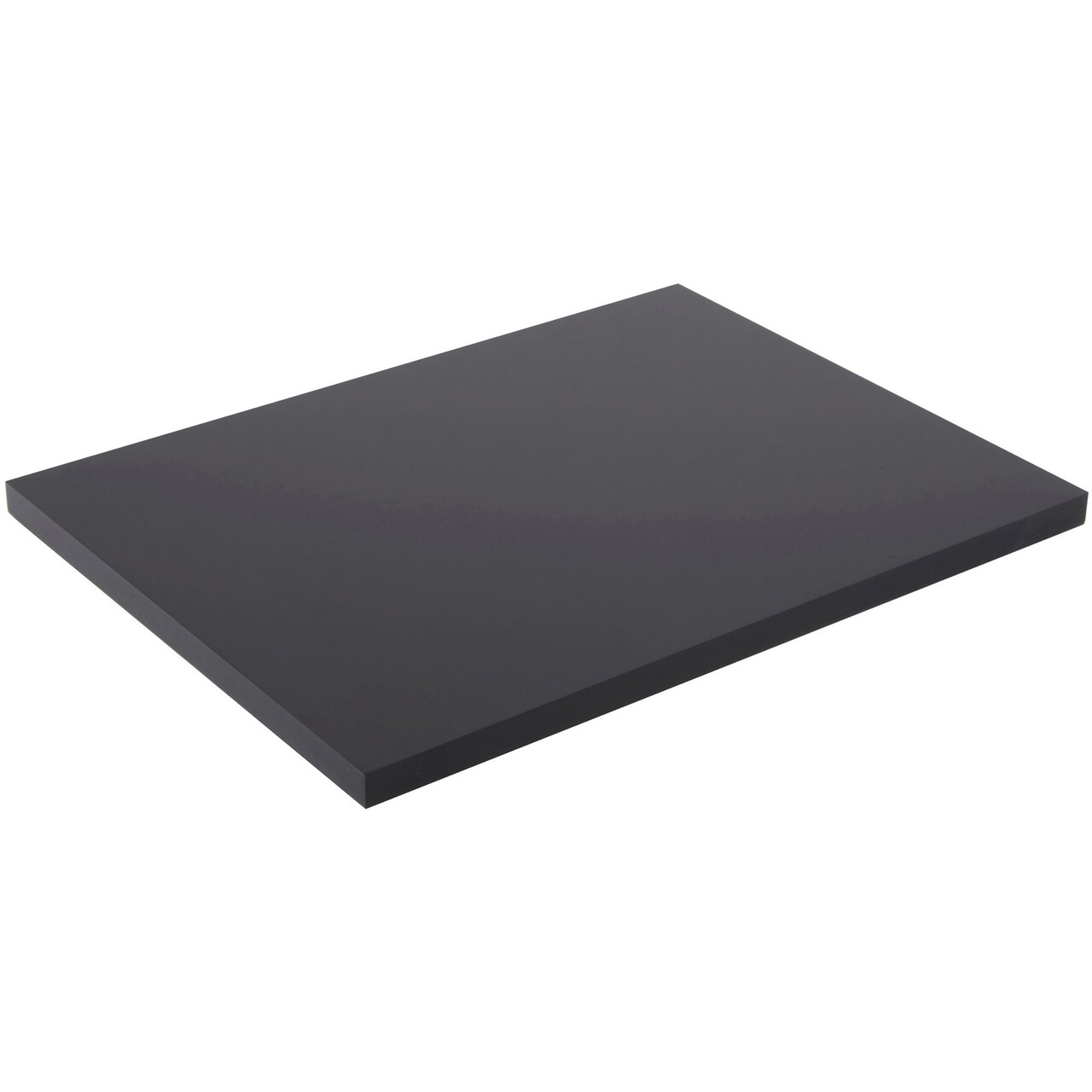 Plymor Black Rectangular Acrylic Display Base, 8" W x 6" D x 0.375" H